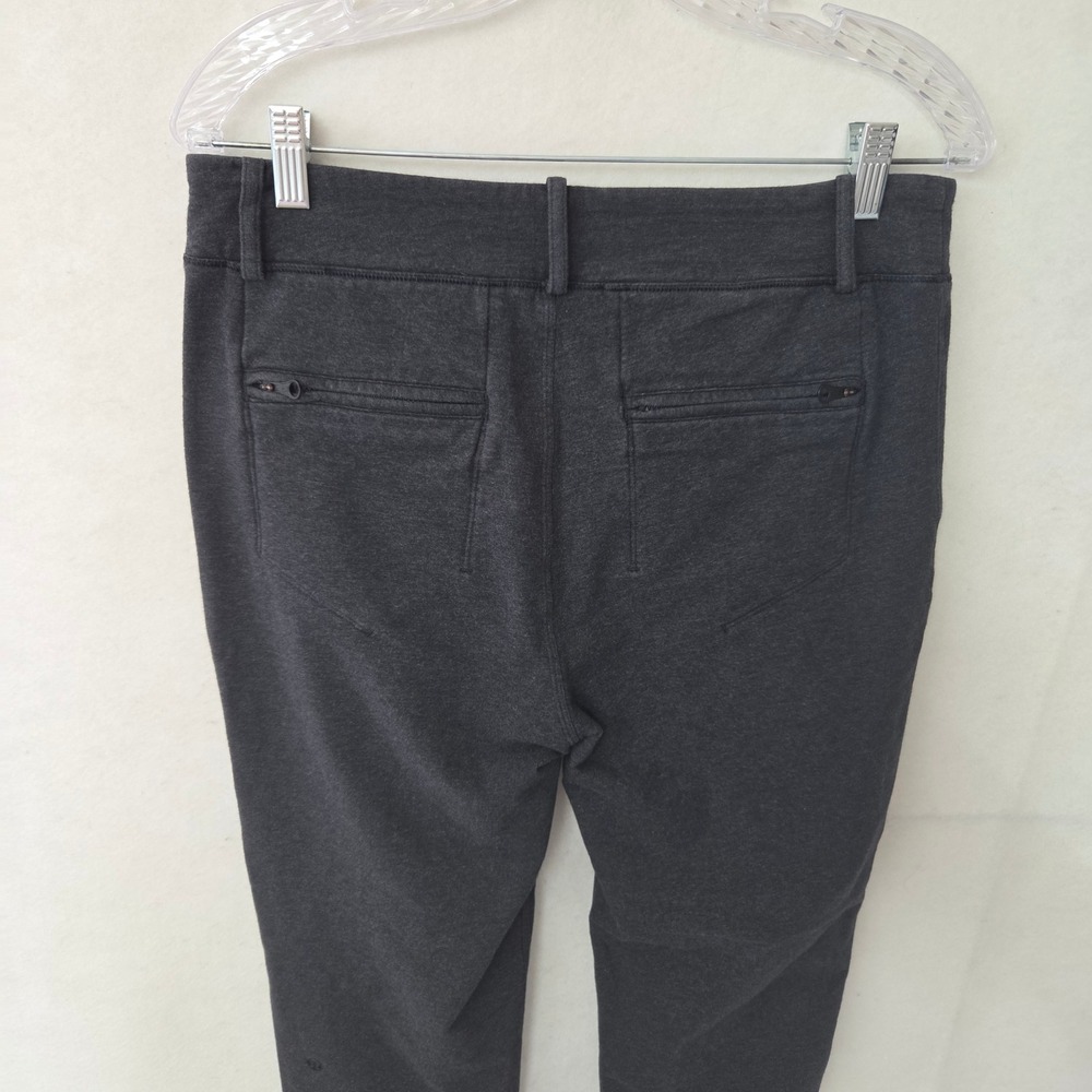 Lululemon Stress Less Pant Women 6 Heathered Dark Grey Tapered Sweatpants W5G31S - Picture 11 of 13